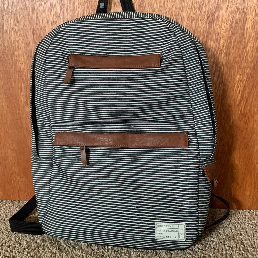 Striped Laptop Book bag
